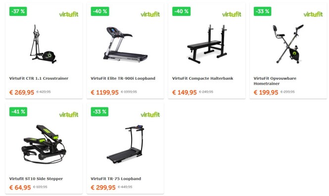 Vandaag leuke kortingen op producten van Virt...