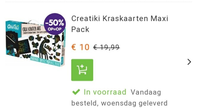Nu bij fun 50% korting op deze creatiki krask...