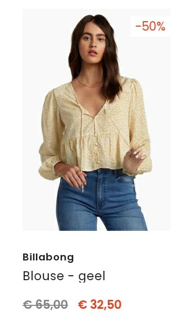 Nu bij zeb 50% korting op deze billabong blou...