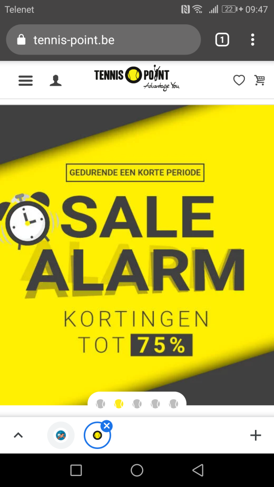 10% extra korting op equipment v Wilson. htt...
