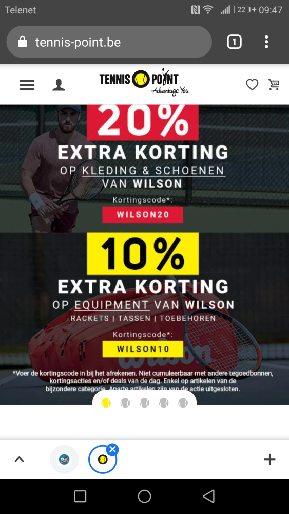 20% extra korting op kleding en schoenen v Wi...