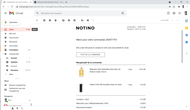 Mancera Gold Intensive Aoud 120 ml voor 61.90...