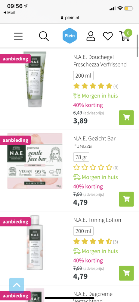 -40% op het merk N.A.E bij Plein. Link: htt...