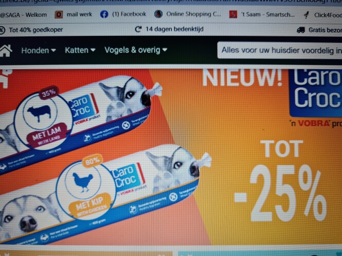 Bij brekz.be tot -25% op Carocroc worst, -15%...