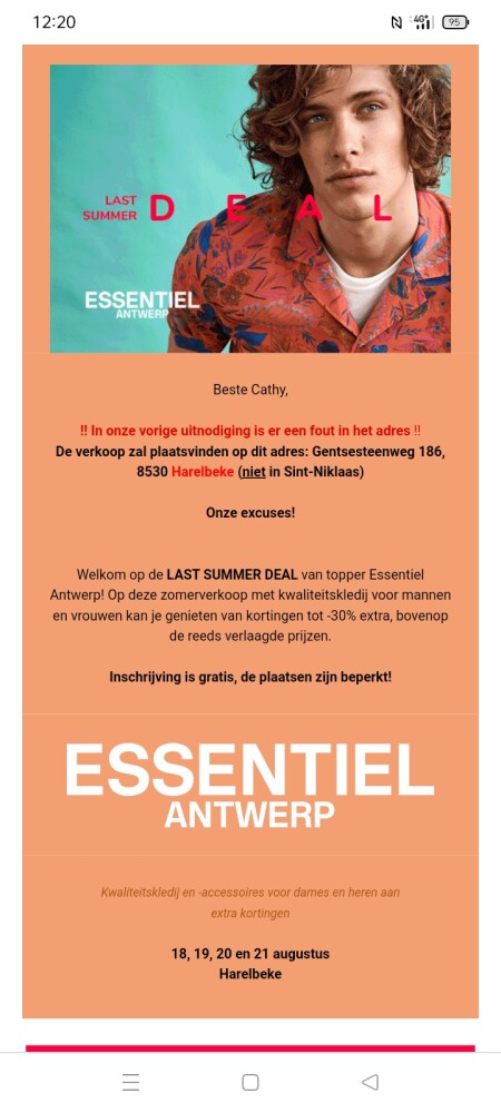 Shoppingevent VIP! Essentiel antwerp! Geniet...