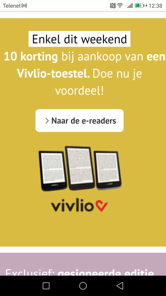 Enkel dit weekend 10€ korting op e-readers v...