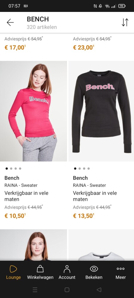 Zalando lounge! Bench! Nu kledij te verkrijge...