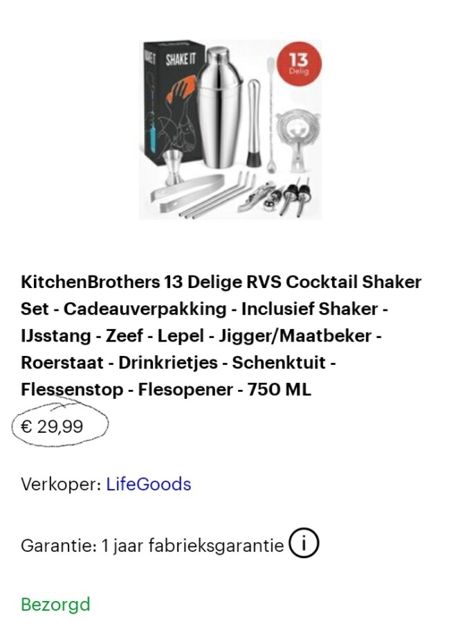 Heb dit vandaag via de post gekregen. Ik had...