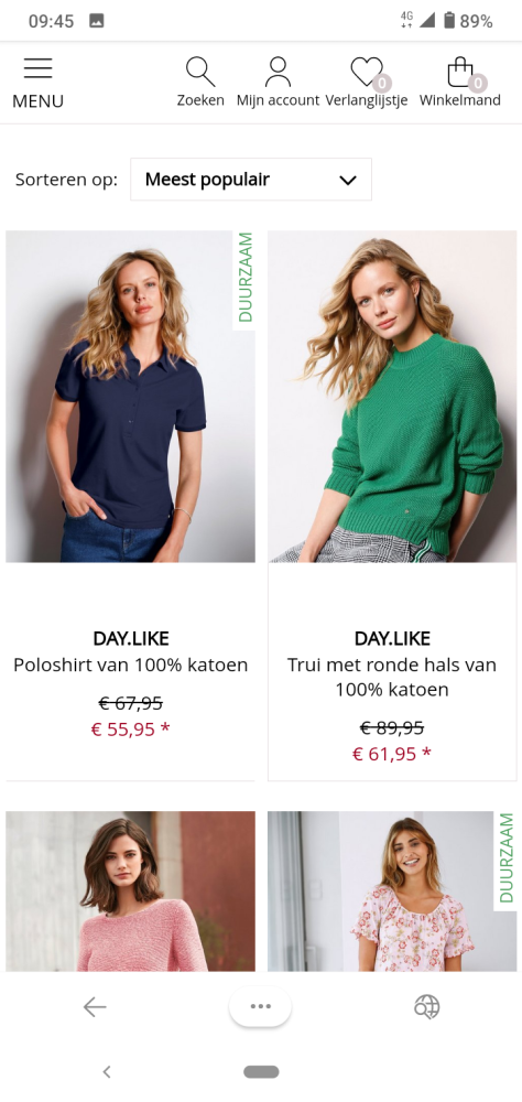 Bij Peter Hahn op heel wat artikelen kortinge...