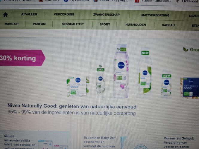 Bij de onlinedrogist.nl nu 30% korting op niv...