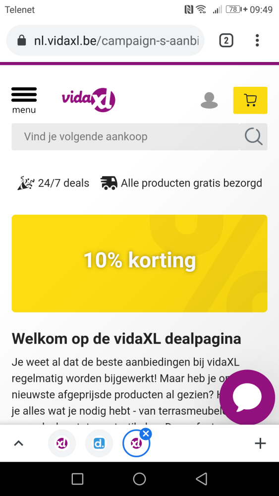 -10% op selectie artikelen. https://nl.vidax...