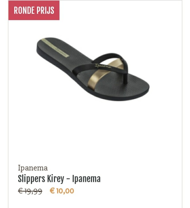 Nu bij veritas 50% korting op deze slippers v...