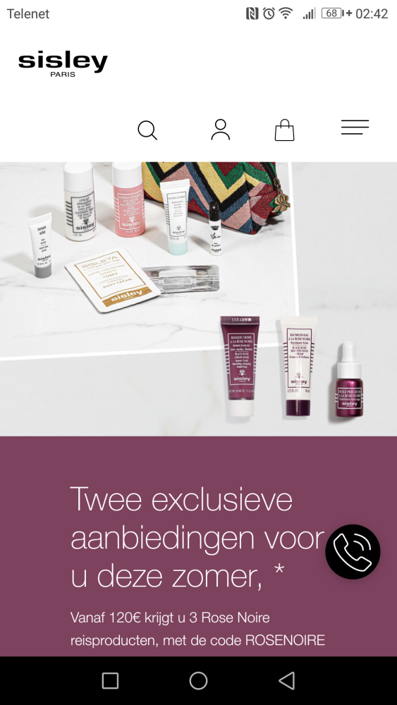 Vanaf 120€ gratis 3 rose noire reisproducten...