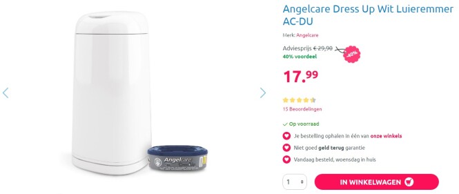 Bij Mama Loes aantrekkelijke prijzen op babya...