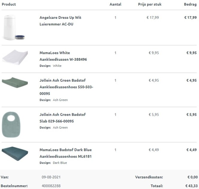 Bij Mama Loes luieremmer Angelcare Dress Up +...