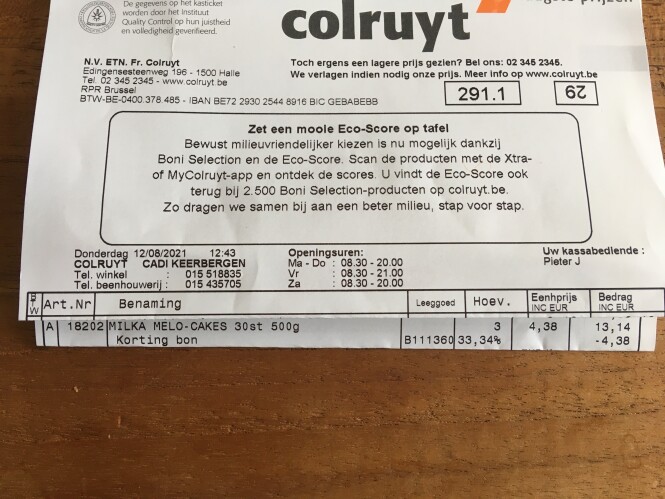 Slechts 2,92€ voor melo cakes bij Colruyt van...