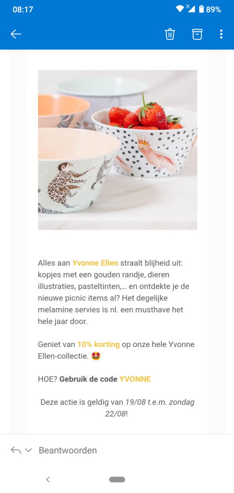 Bij mamzel.be krijg je met de code YVONNE 10%...