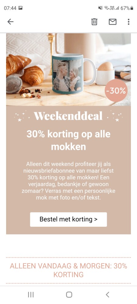 Bij your surprise nu dit weekend 30% korting...