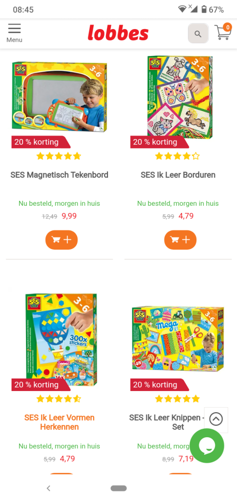 Bij lobbes.nl nu 20% korting op alles van ''S...