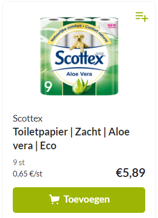 Bij Makro 25/08-07/09 Scottex Aloe vera wc pa...