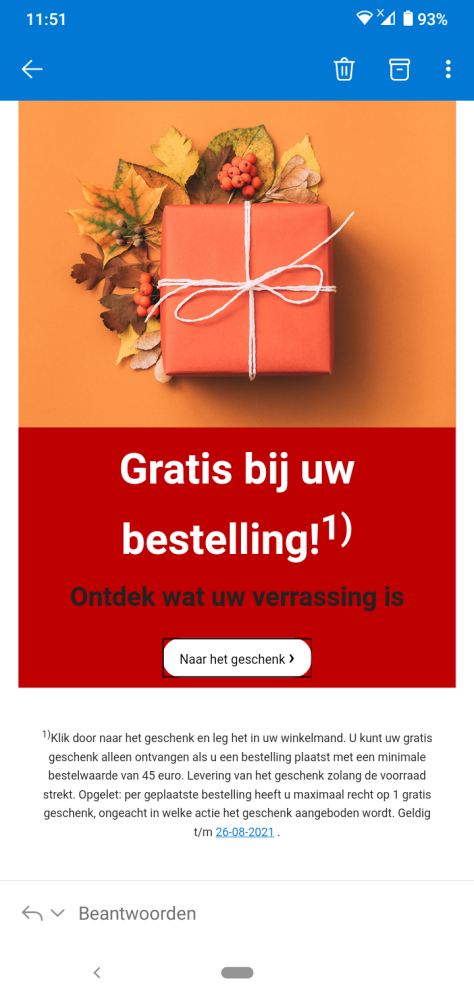 Gratis weegschaal bij klingel bij aankoop van...