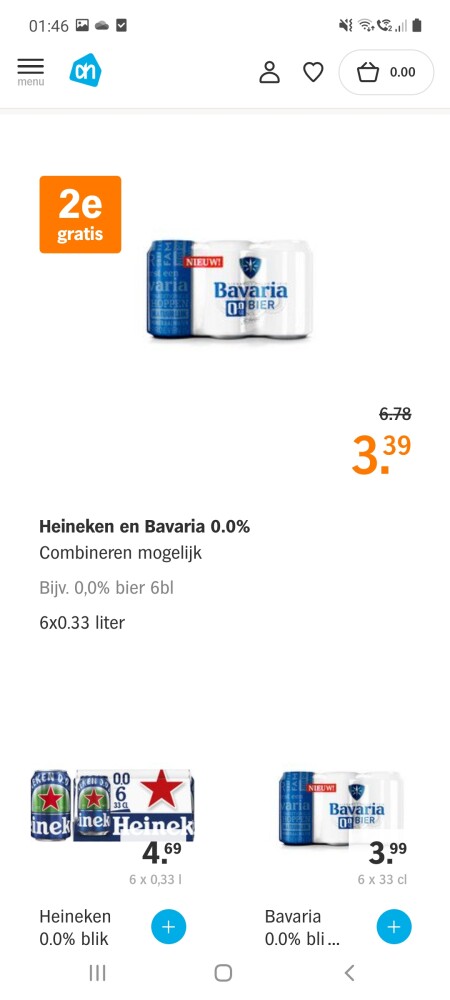 Albert heijn vanaf 30/8 1 + 1 gratis van hein...