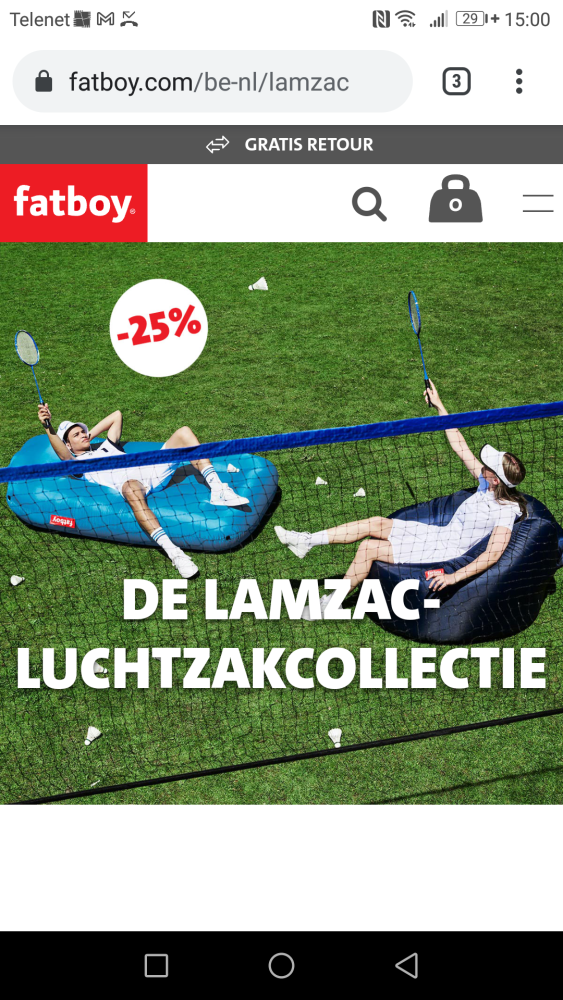 -25% op LAMZAC-collectie v Fatboy https://ww...