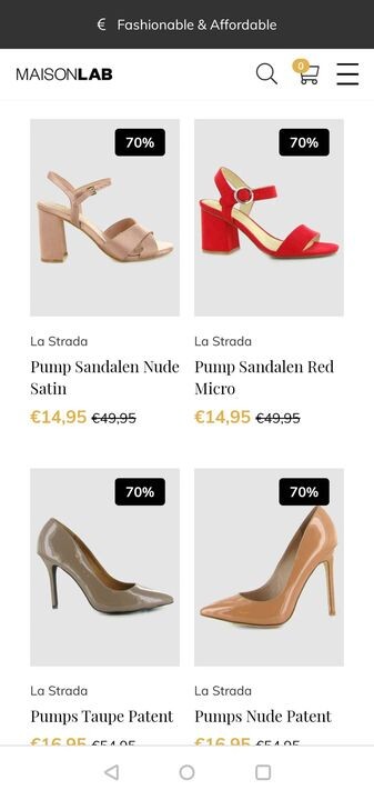 La Strada fans? Nu -70% korting bij Maison La...