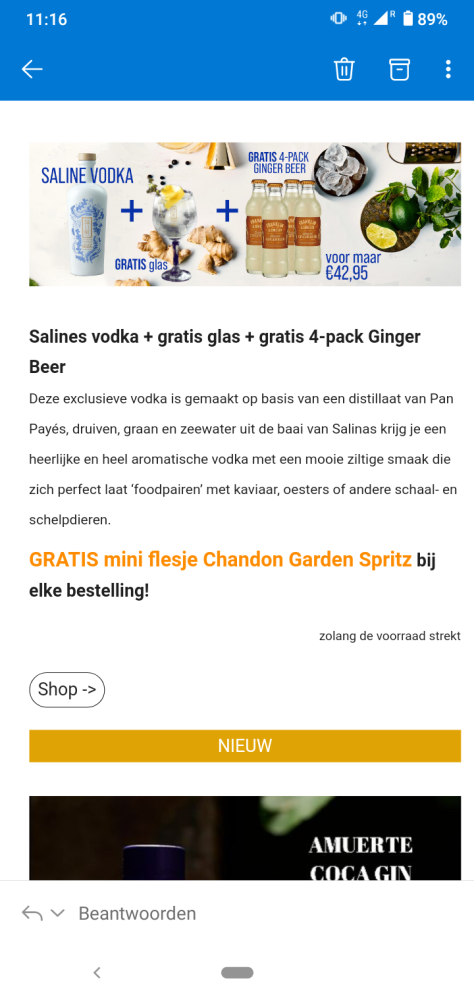 Bij gins online krijg je bij aankoop van een...