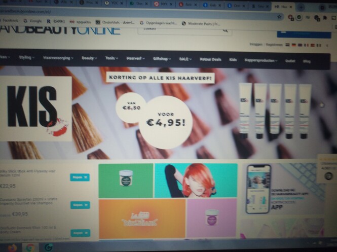 Alle Kis haarverf -25% nu 4,95€ ipv 6,50€ tot...