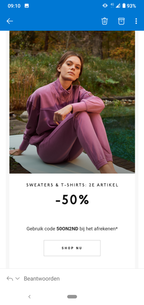 Sweaters en T-shirts 2e aan-50%. https://nl.o...