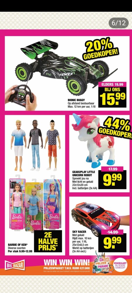 Bij big Bazar kun je t.e.m 12/9 de gear2play...