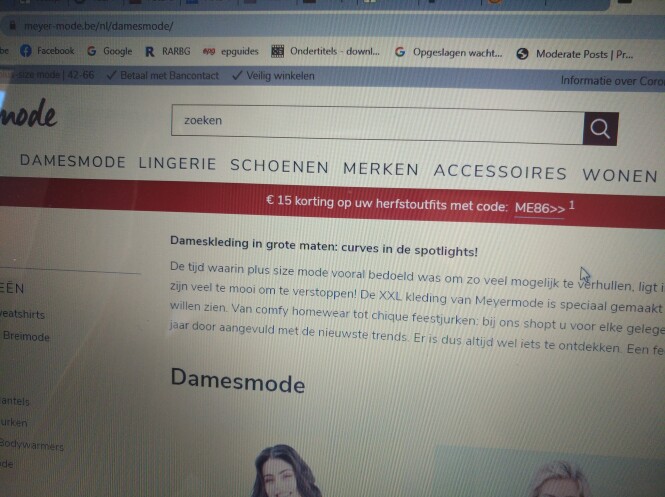 -15€ Bij aankoop v 40€ nieuwe collectie