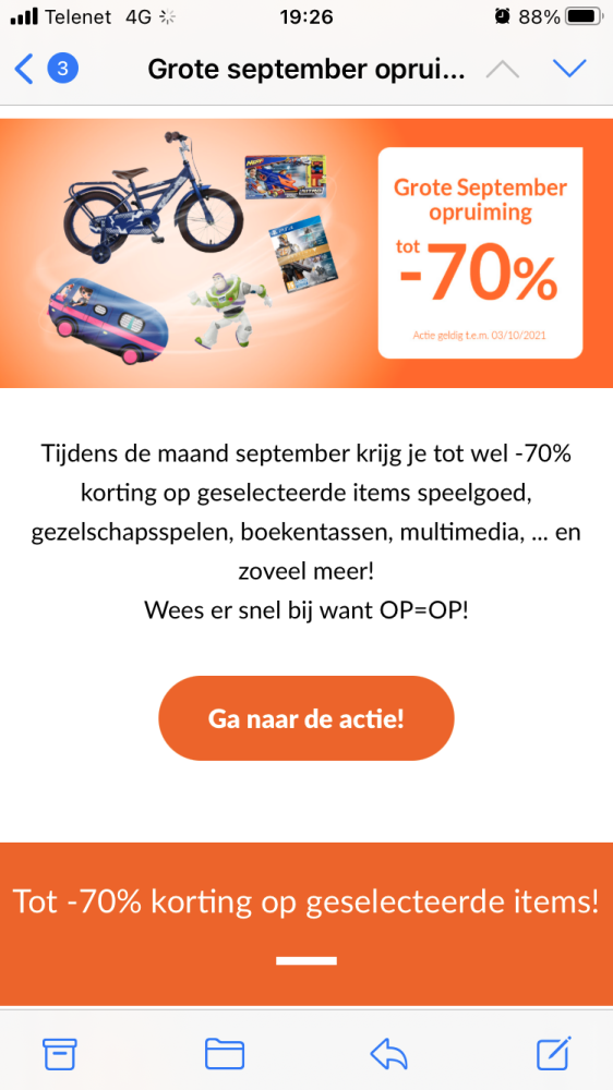 Tijdens de maand september krijg je tot wel -...