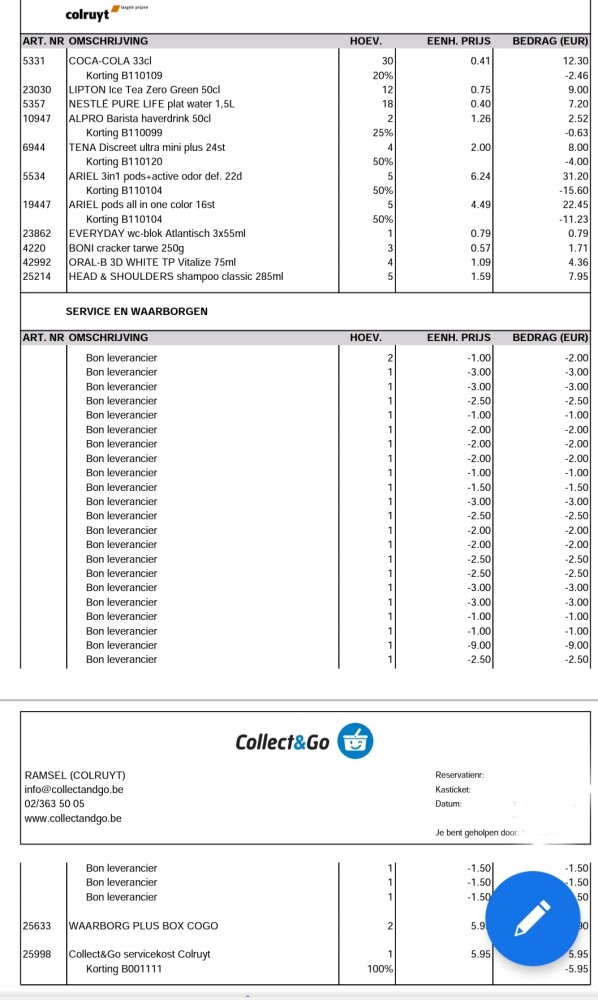 Collect&go gratis Ariel, Ariel +, Oral b, Ten...