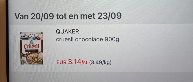 Gratis.producten bij Collect en go (Colruyt)...