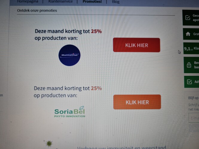 Bij medibib.be nu tot 25% korting op MannaVit...