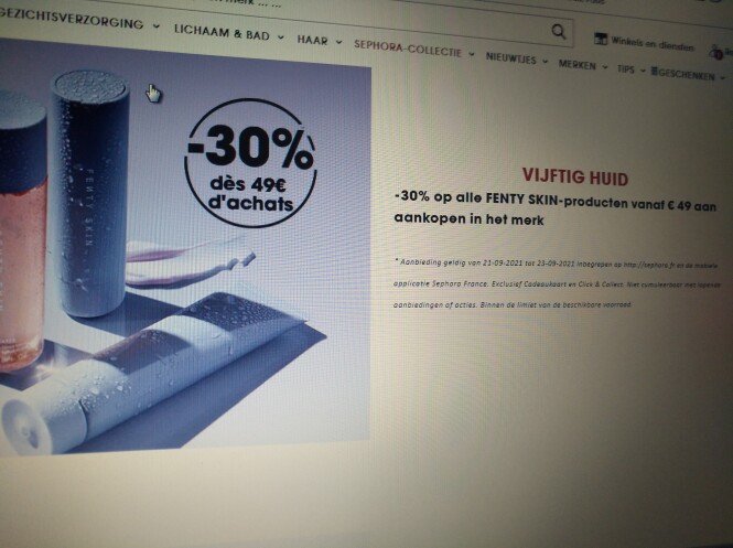 -30% op alle Fenty Skin producten bij aankoop...