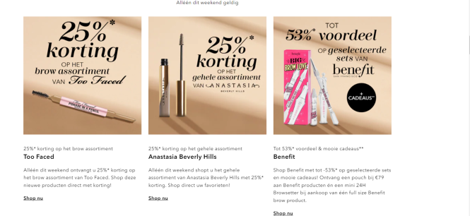 Dit weekend bij douglas op www.douglas.nl: 25...