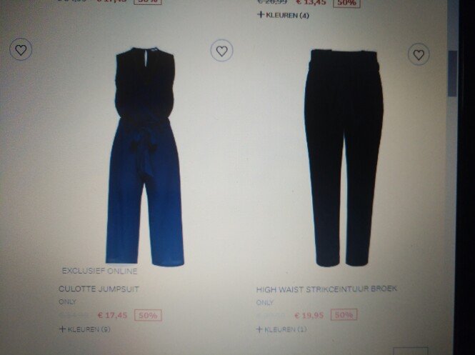 -50% op selectie artikelen v Only tem 10/10/2...