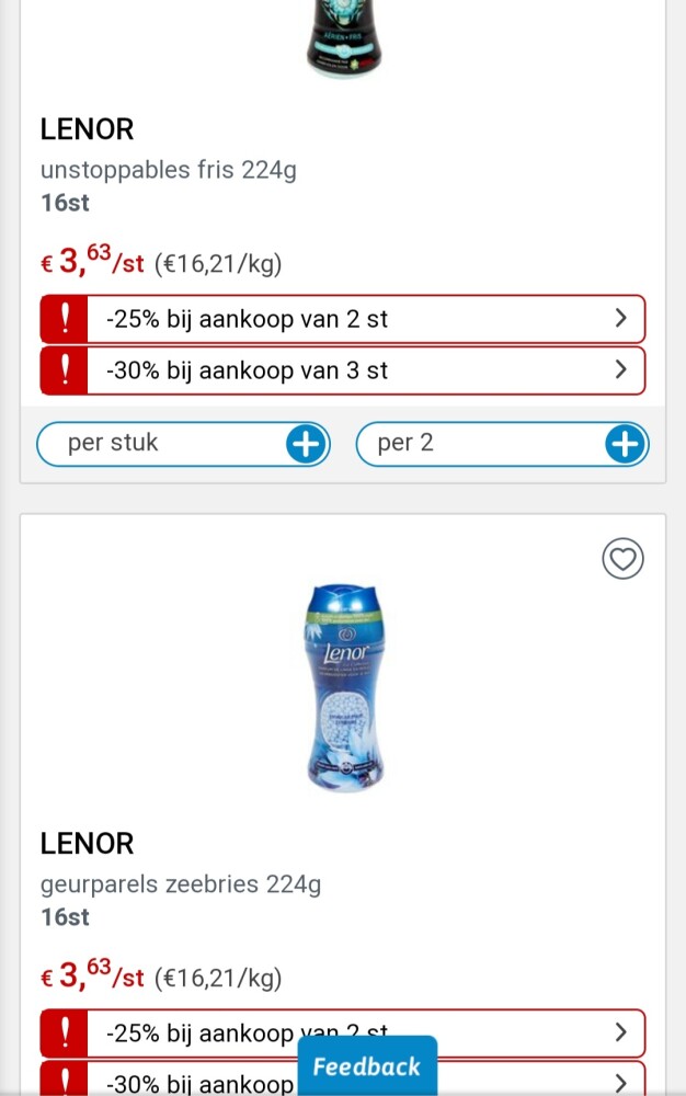 Collect&go lenor geurbooster, lenor wasverzac...
