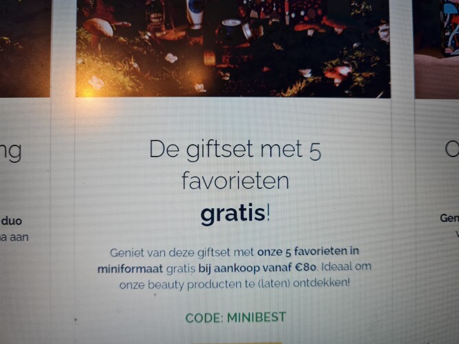 Bij L'Occitane en provence krijg je een gifts...