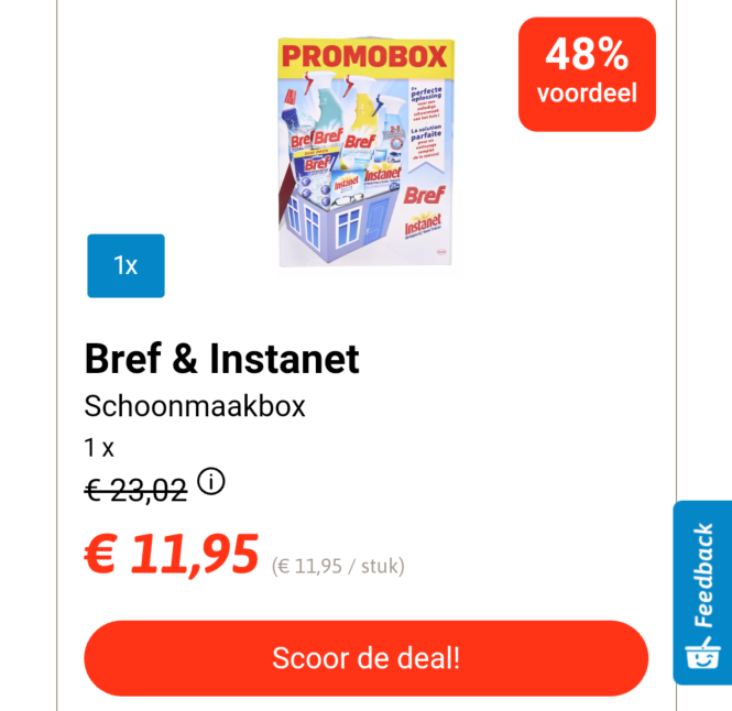 Collect deal schoonmaakbox bref & instanet 11...