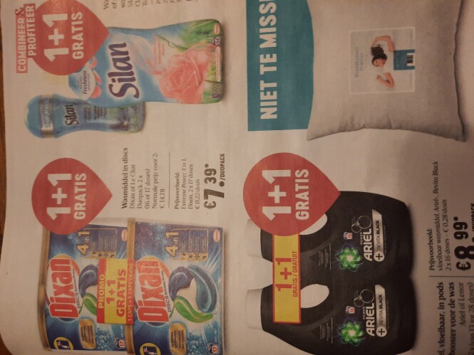 Delhaize 28/10 - 3/11 1 +1 gratis op oa dreft...