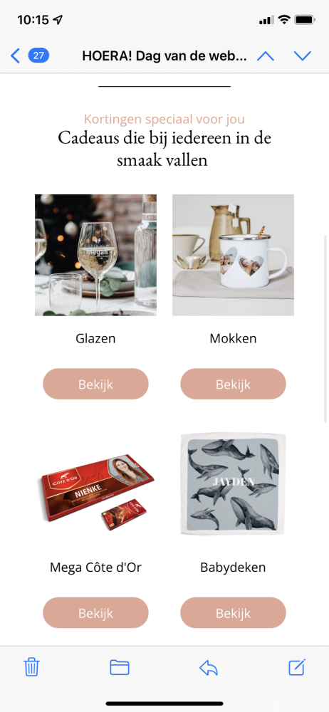 Your surprise, nu 20% korting op de items op...