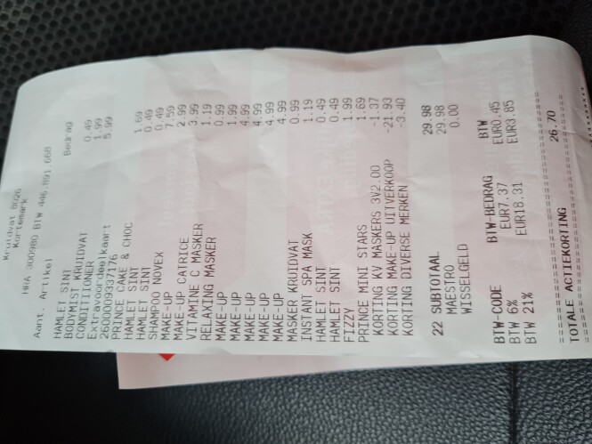 Bij kruidvat zonet heel wat make-up gekocht v...