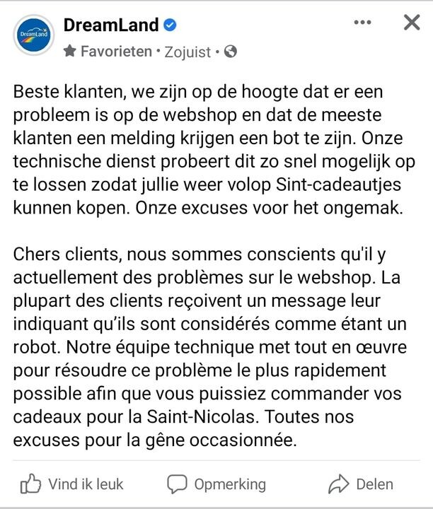 UPDATE DREAMLAND Voor de vele mensen die op...