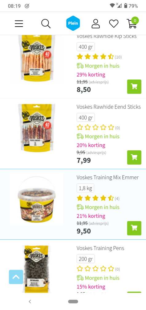 Bij plein.nl tot -35% korting op voskes.