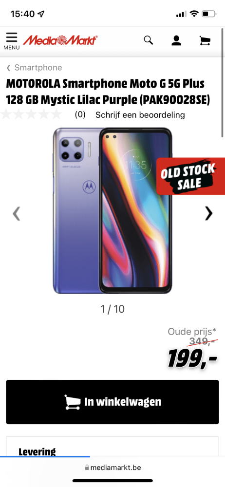 Motorola Smartphone Moto G 5G plus Nu €199...