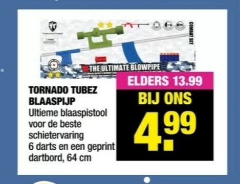 Big bazar tornado tubez blaaspijp €4,99 vanaf...
